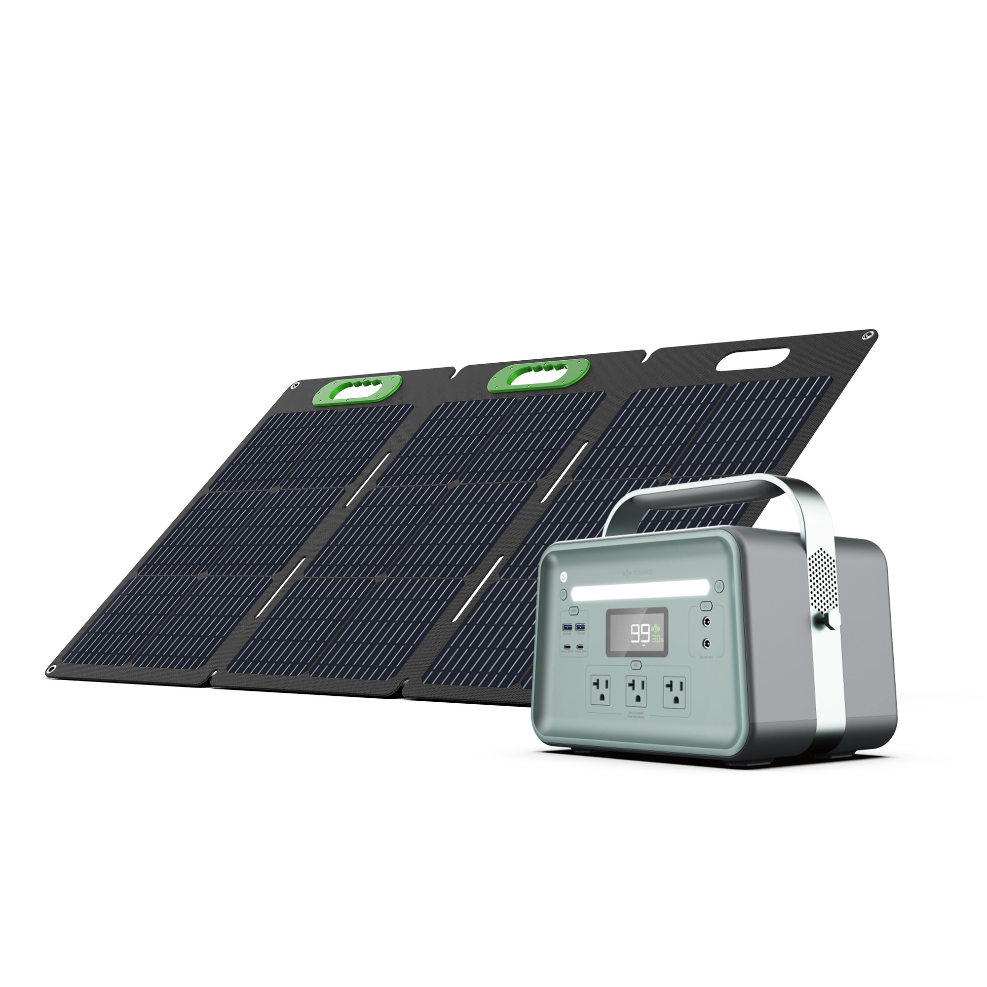 Yoshino, Solid-State Solar Generator 660W + 100W Panel Bundle, Running Watts 660 Surge Watts 920 Model# K6SP11